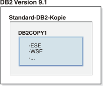 Beispiel einer Standard-DB2-Kopie.